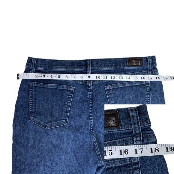 Lee Classic Fit Straight Leg Blue Jeans - At the Waist - Plus Size 16 Petite - Picture 11 of 14